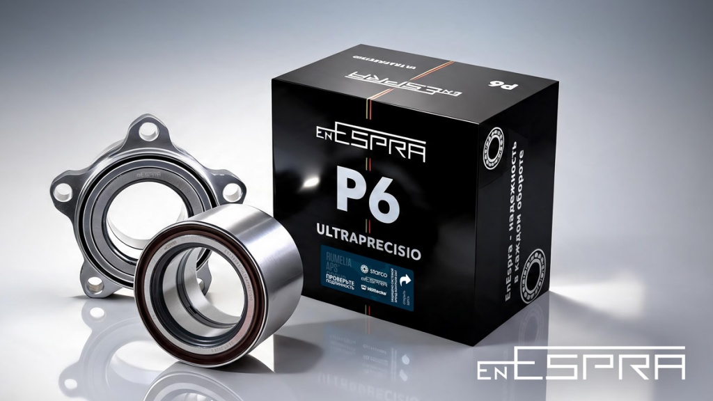 Ступичный узел ESPRA ULTRAPRECISIO класса точности P6 в разрезе и упаковке для ГАЗели Next